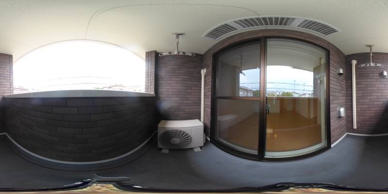 パノラマ画像バルコニー