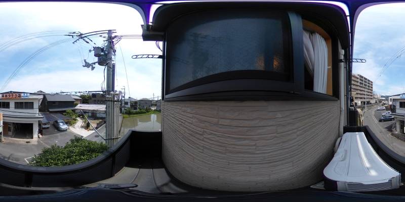 パノラマ画像バルコニー