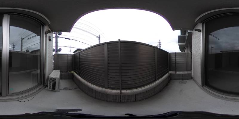 パノラマ画像バルコニー