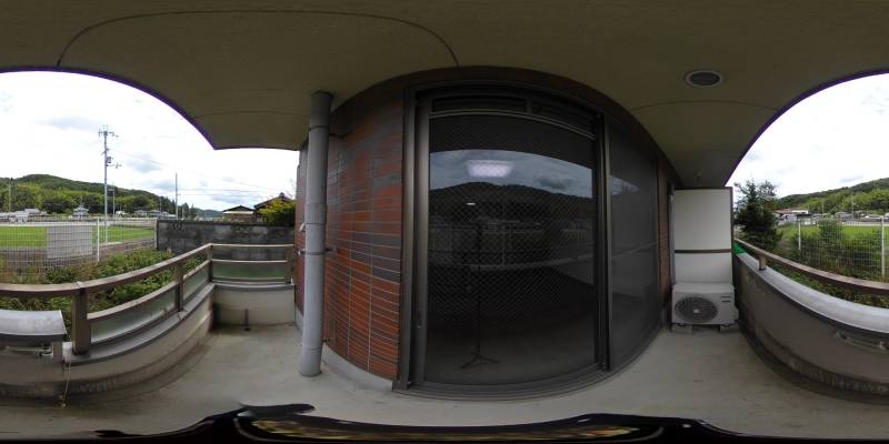 パノラマ画像バルコニー