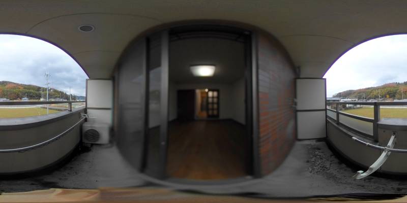 パノラマ画像バルコニー