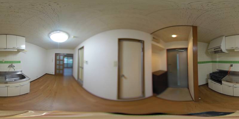 パノラマ画像キッチン