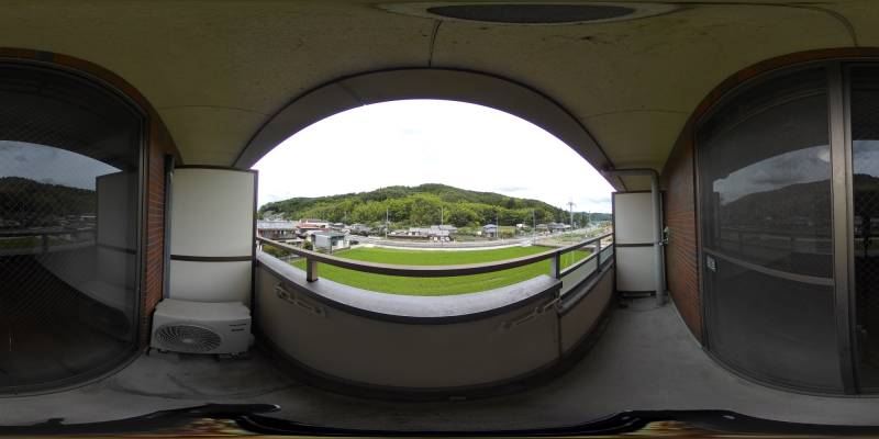 パノラマ画像バルコニー