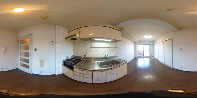 パノラマ画像キッチン