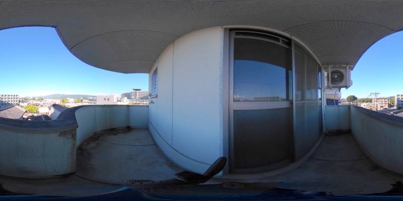 パノラマ画像バルコニー