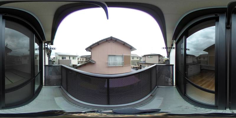 パノラマ画像バルコニー