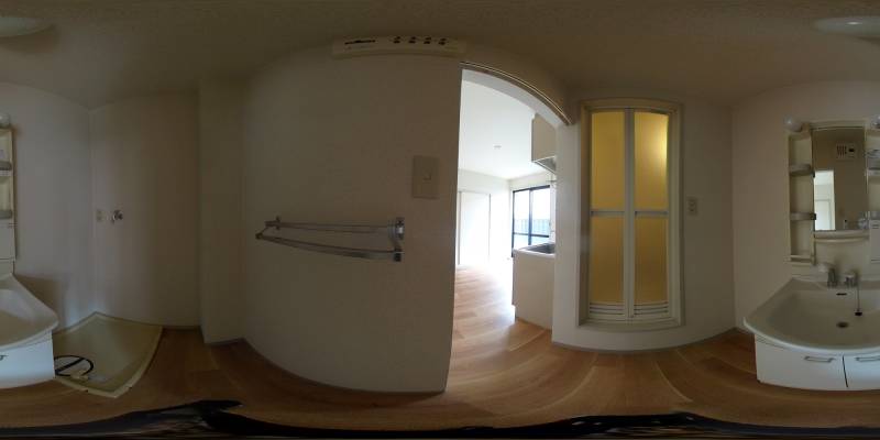 パノラマ画像洗面所