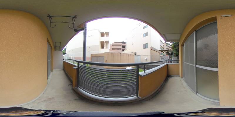 パノラマ画像バルコニー