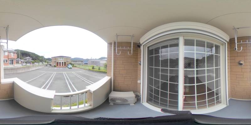 パノラマ画像バルコニー