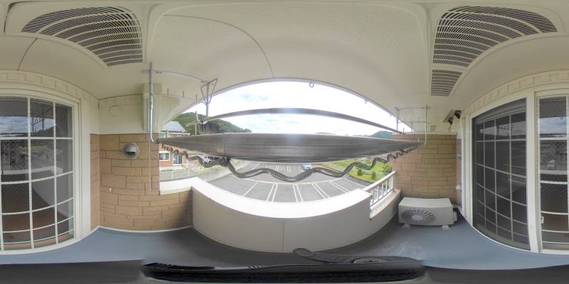 パノラマ画像バルコニー