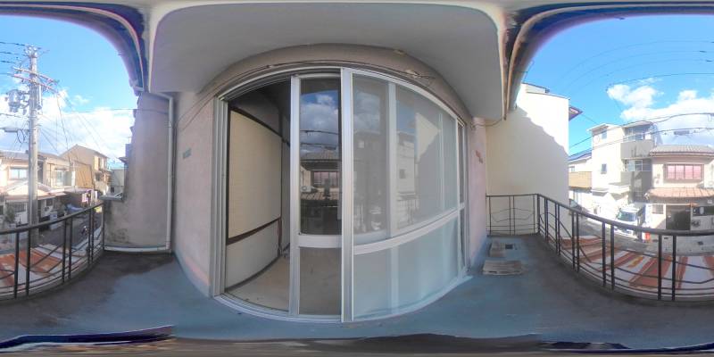 パノラマ画像バルコニー