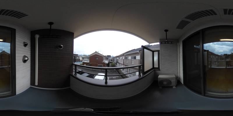 パノラマ画像バルコニー