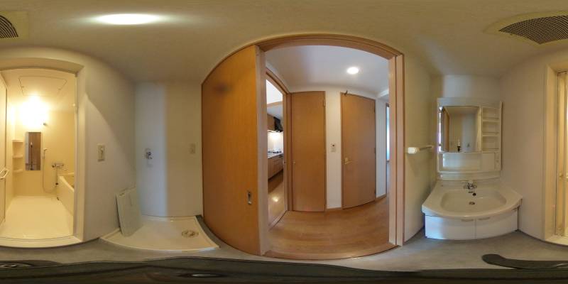 パノラマ画像洗面所