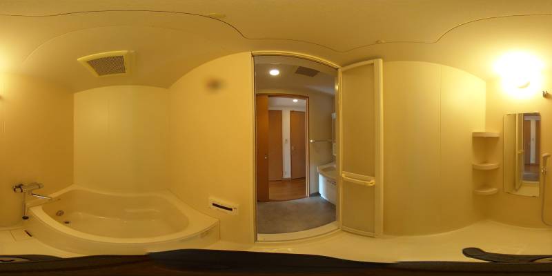 パノラマ画像バスルーム