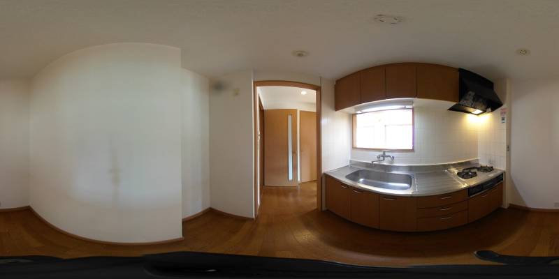パノラマ画像キッチン