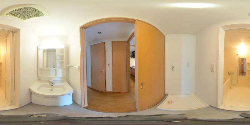 パノラマ画像洗面所