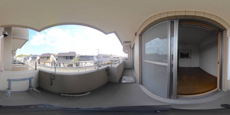 パノラマ画像バルコニー
