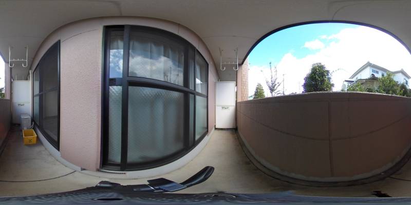 パノラマ画像バルコニー