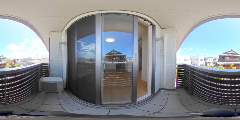 パノラマ画像バルコニー