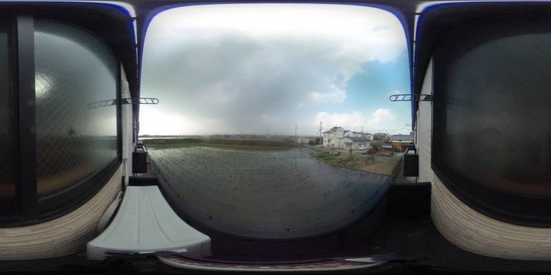 パノラマ画像バルコニー