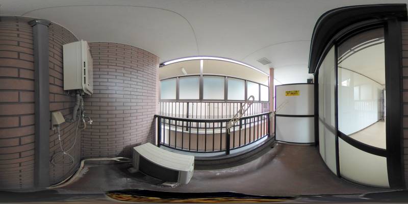 パノラマ画像バルコニー