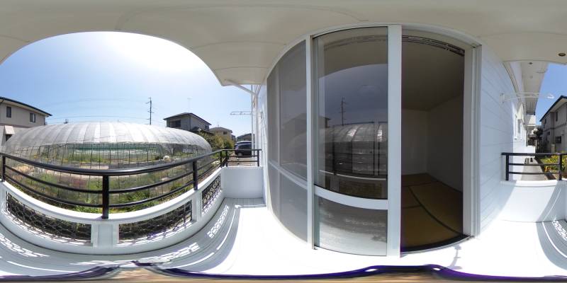 パノラマ画像バルコニー