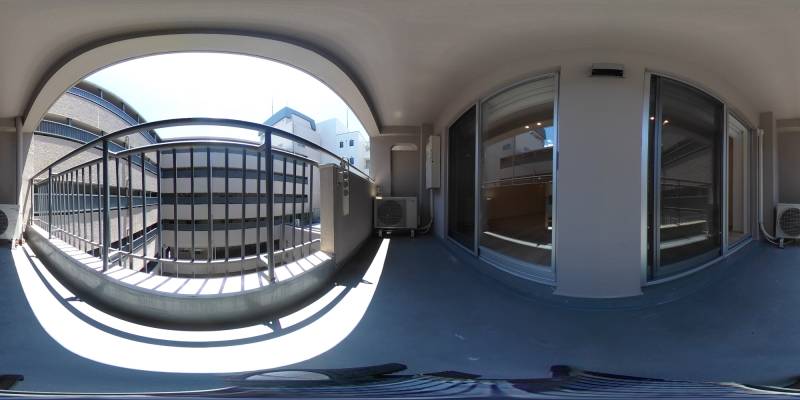 パノラマ画像バルコニー