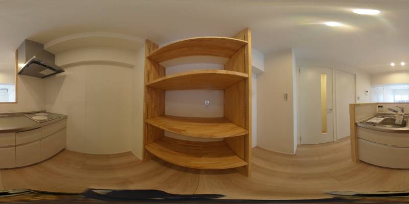 パノラマ画像キッチン