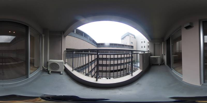 パノラマ画像バルコニー