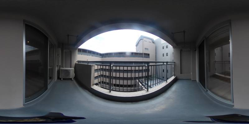 パノラマ画像バルコニー