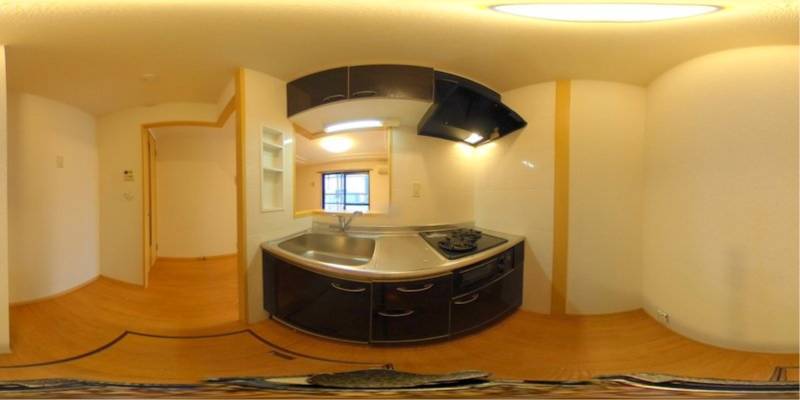 パノラマ画像キッチン