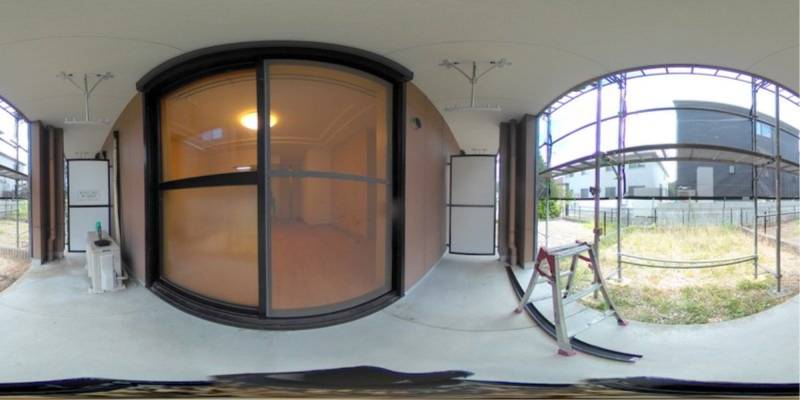 パノラマ画像バルコニー