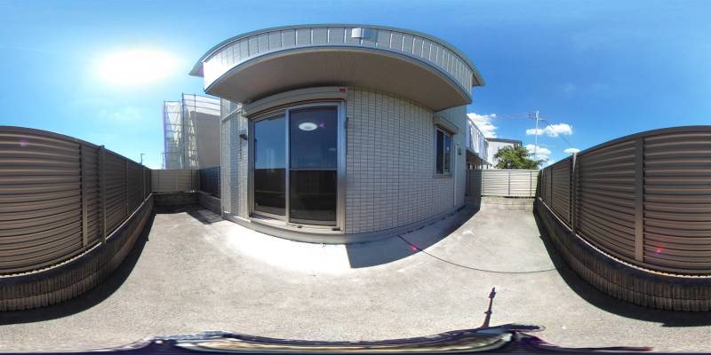 パノラマ画像バルコニー