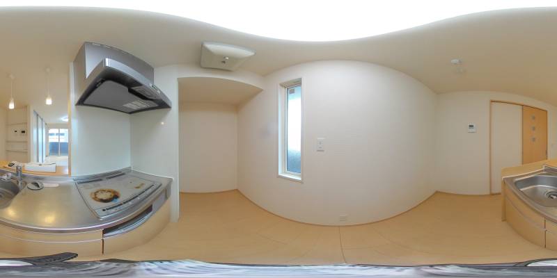 パノラマ画像キッチン