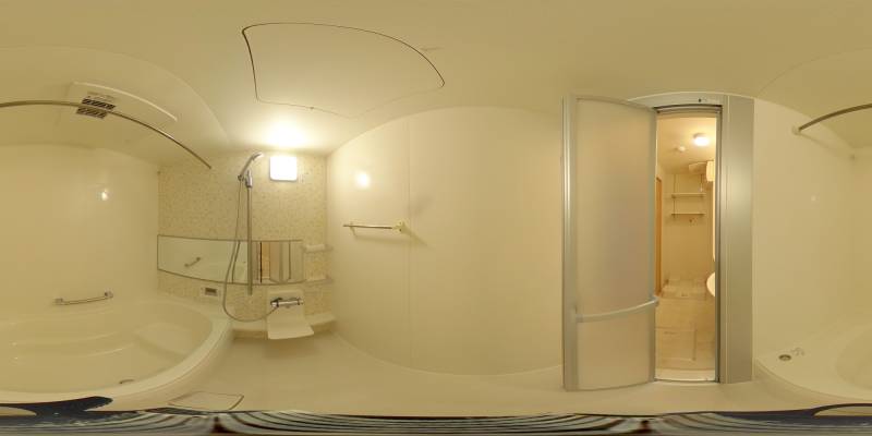 パノラマ画像バスルーム