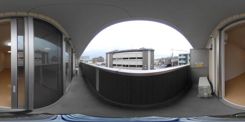 パノラマ画像バルコニー