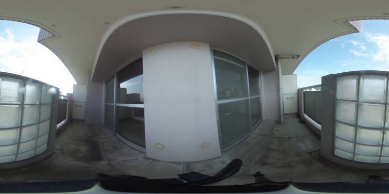 パノラマ画像バルコニー