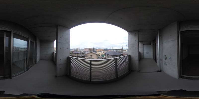 パノラマ画像バルコニー