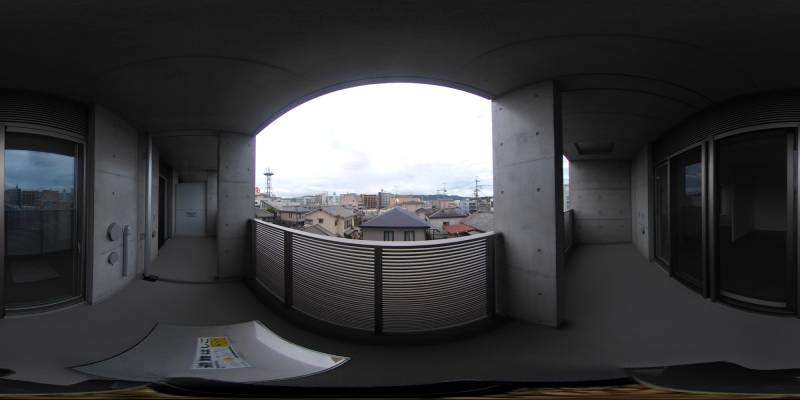 パノラマ画像バルコニー