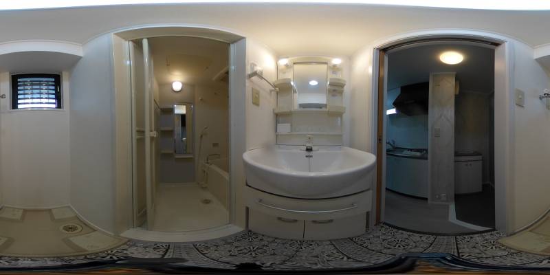 パノラマ画像洗面所