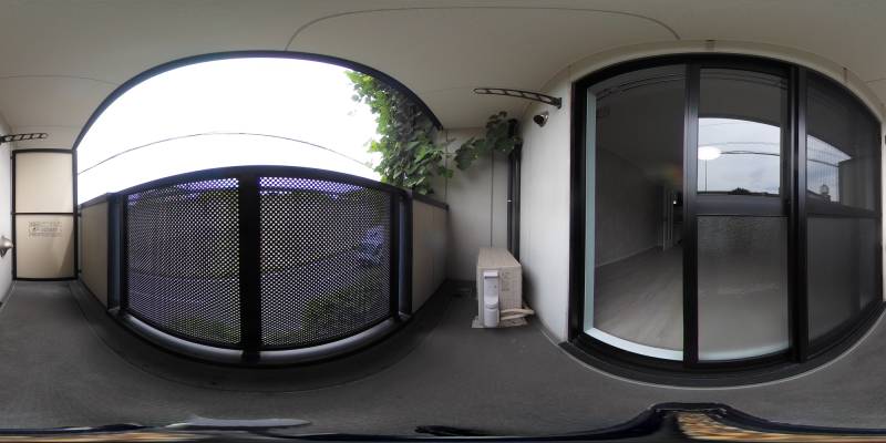 パノラマ画像バルコニー