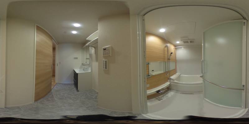 パノラマ画像バスルーム