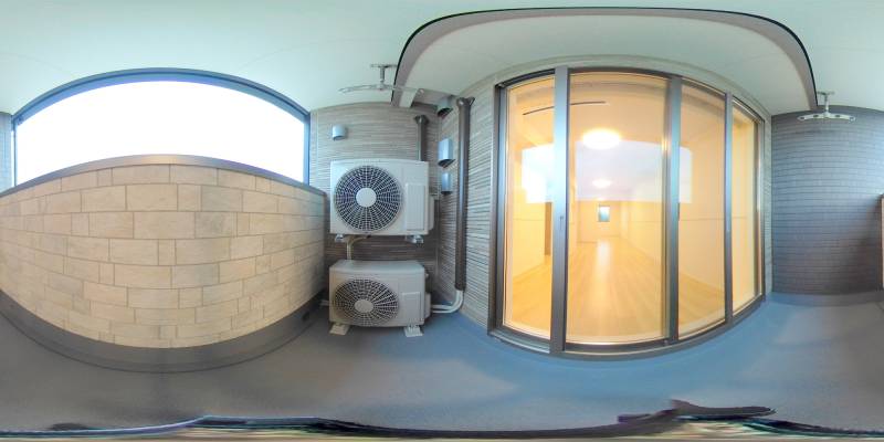 パノラマ画像バルコニー