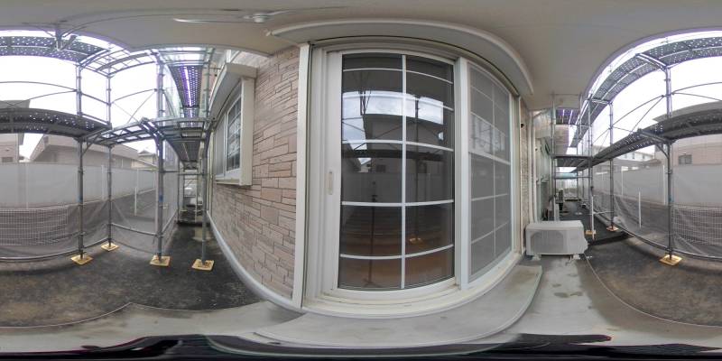 パノラマ画像庭