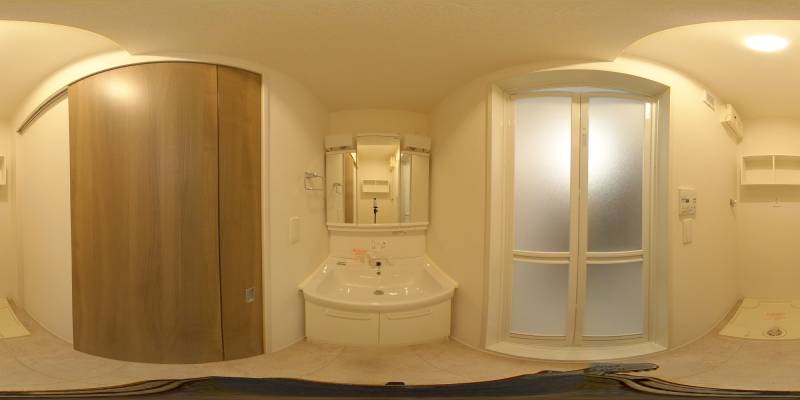 パノラマ画像洗面所