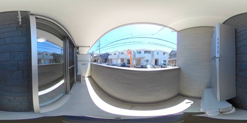 パノラマ画像バルコニー