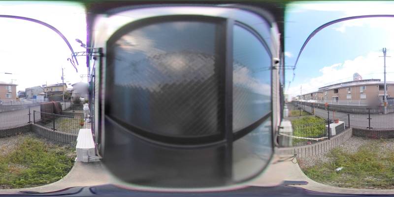 パノラマ画像バルコニー