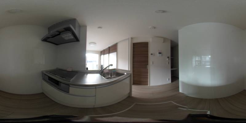 パノラマ画像キッチン