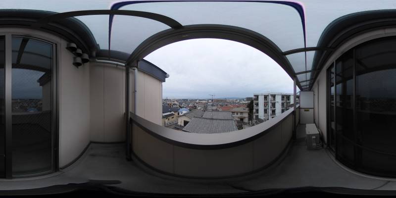 パノラマ画像バルコニー