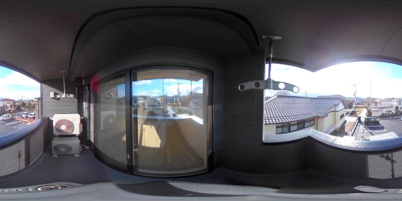 パノラマ画像バルコニー